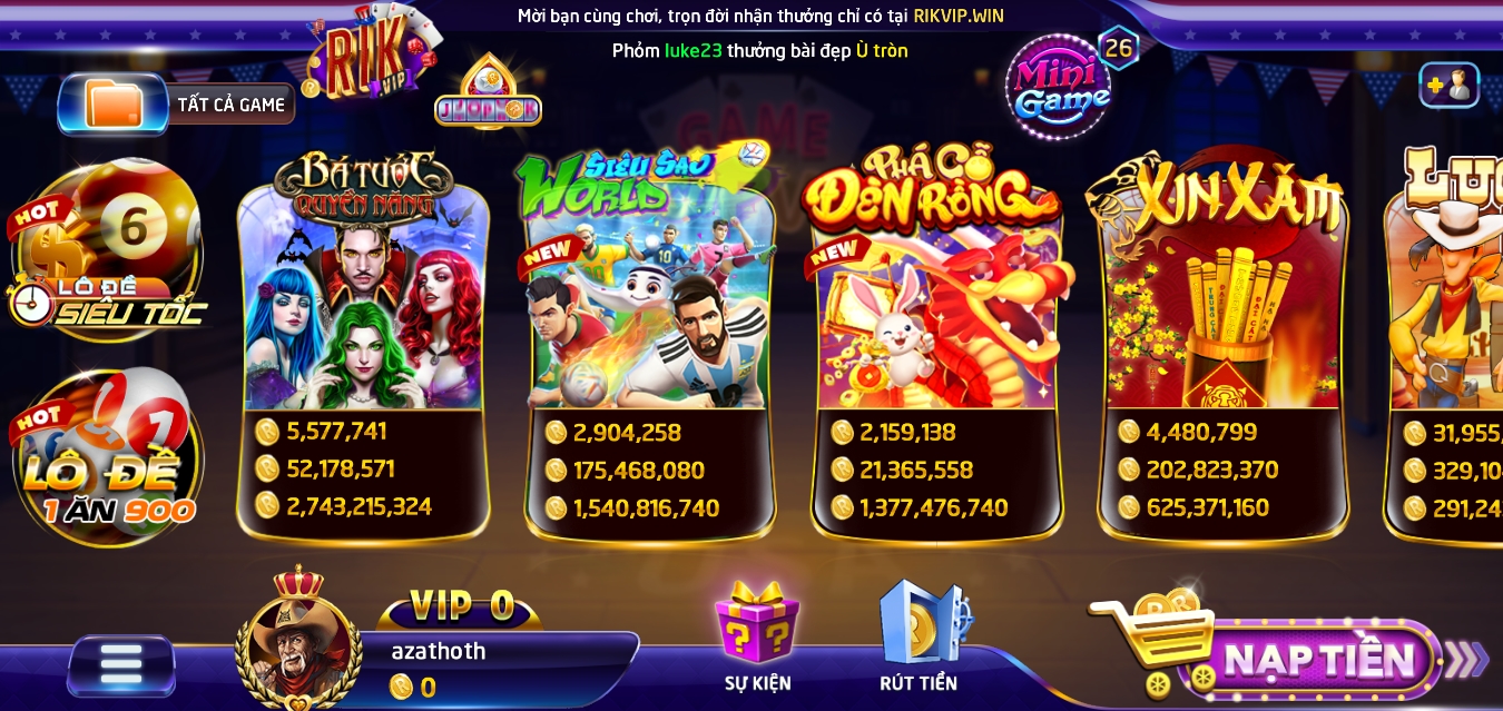 Game bài Rikvip - Game bài Rikvip – Giải trí tuyệt vời và thú vị